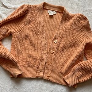 Women's peachy Cardigan Sweater 🍑 From Jessica Simpson. Perfect For Springtime